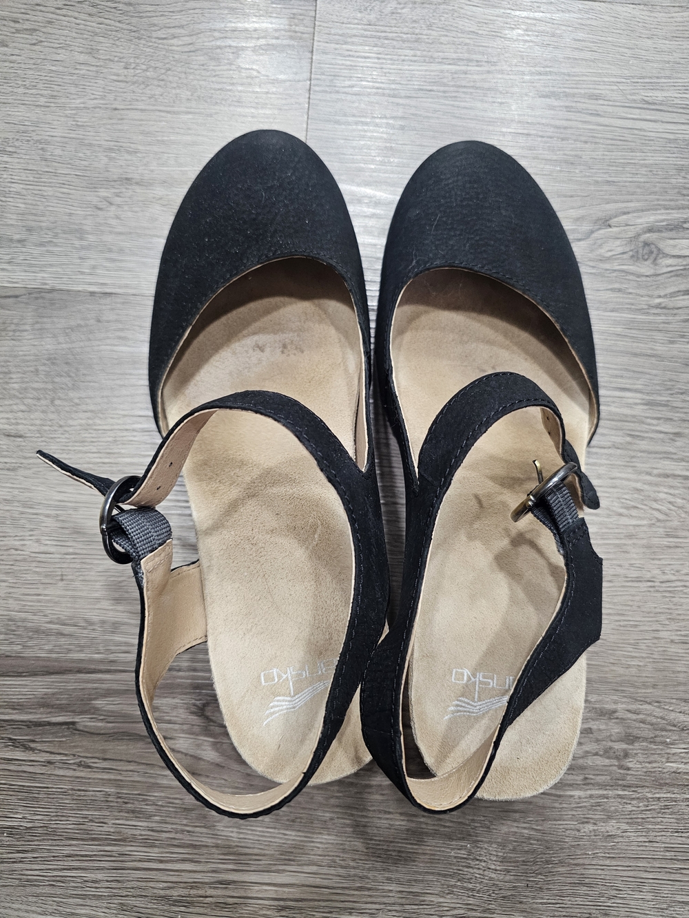 Women’s Black Mary Jane Heels with Ankle Strap